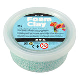 Creativ company foam clay glitter lysegrøn - 35gr.