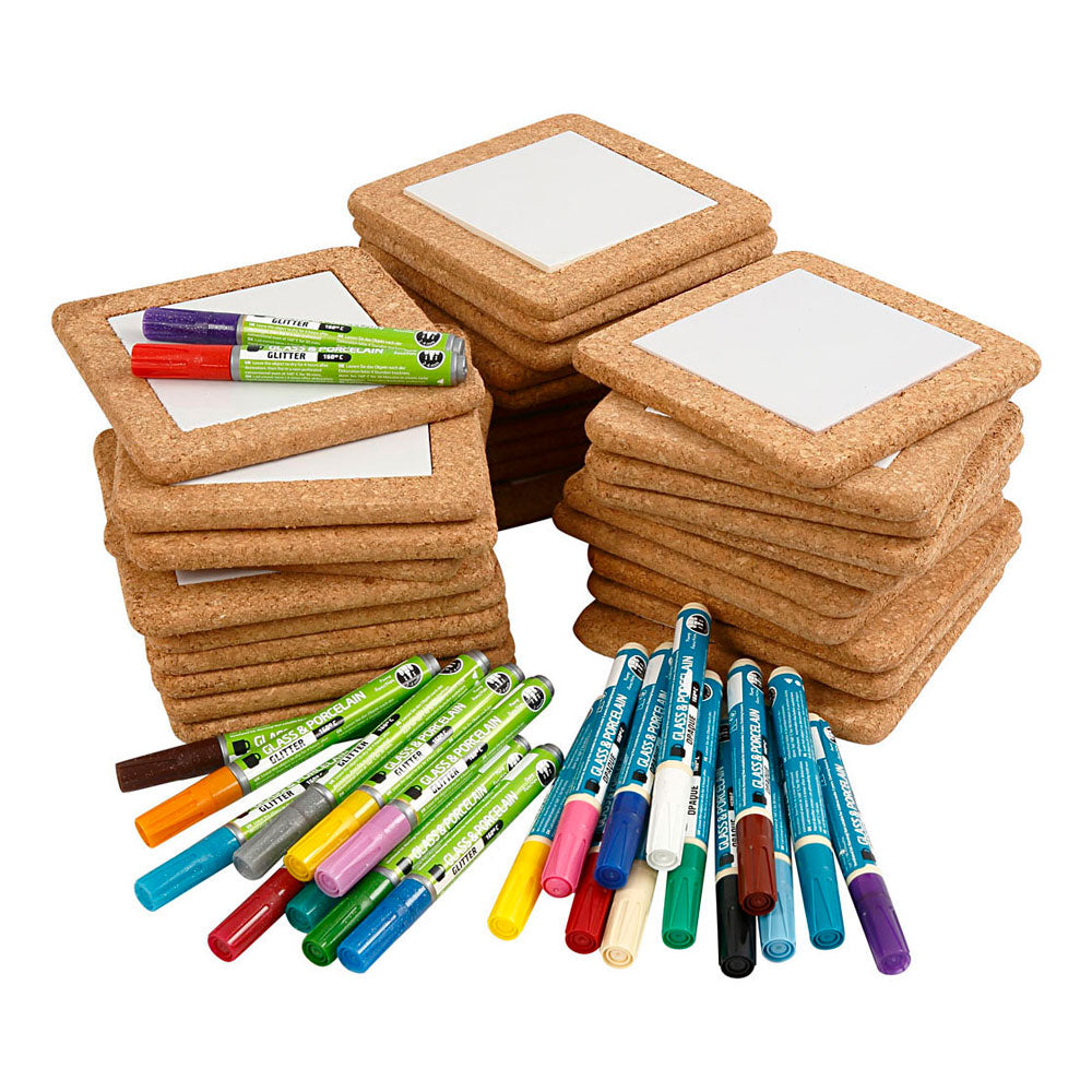 Kreativ virksomhed https: www.cchobby.nl group set-coasters-bepainting-size-15-5x15-5-cm-diverse-colours-1-set