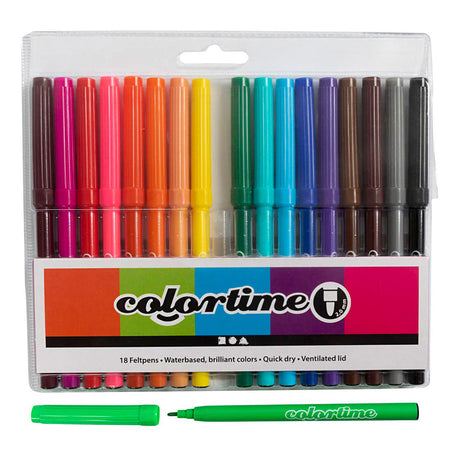 Creativ virksomhed https: www.cchobby.nl colortime-markers-line-thickness-2-mm-diverse-colors-18-piece-1-box-373548