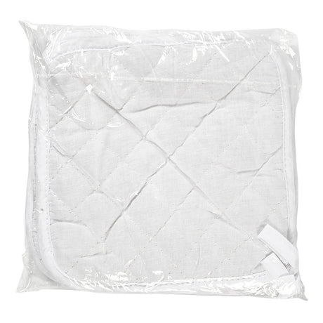 Creativ firma grydelapper, størrelse 20x20 cm, 145 gr, hvid, 4 stk 1 æske