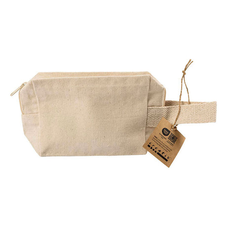 Creativ firma make-up taske, h: 10 cm, d: 5 cm, b: 14 cm, lys natur, 1 stk.
