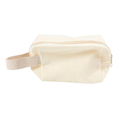 Creativ firma make-up taske, h: 10 cm, d: 5 cm, b: 14 cm, lys natur, 1 stk.