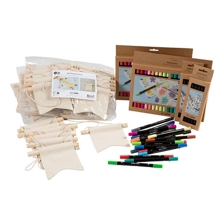 Kreativ virksomhed https: www.cchobby.nl group set-paint-your-own-bandoek-size-10-5x12-cm-line-thickness-2-3-3-6-mm-various-colors-60-piece-1-box