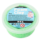 Creativ virksomhed https: www.cchobby.nl foam-clayr-glitter-green-35-gr-1-doosje