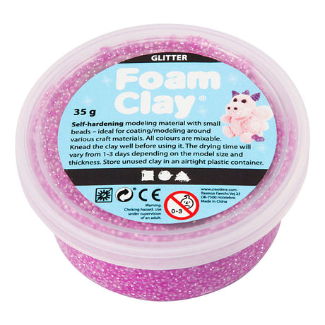 Creativ virksomhed https: www.cchobby.nl foam-clayr-glitter-purple-35-gr-1-doosje