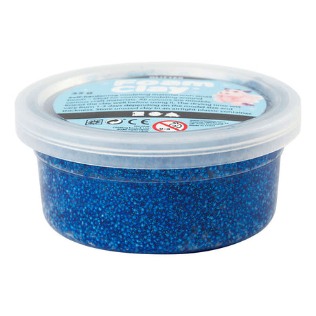 Foam clay ®, glitter, blå, 35 gr 1 æske