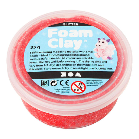 Creativ virksomhed https: www.cchobby.nl foam-clayr-glitter-red-35-gr-1-doosje