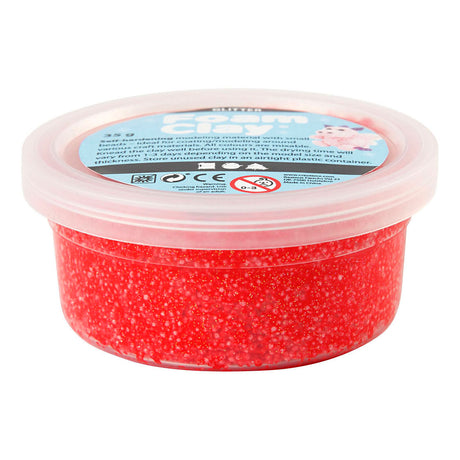 Creativ virksomhed https: www.cchobby.nl foam-clayr-glitter-red-35-gr-1-doosje