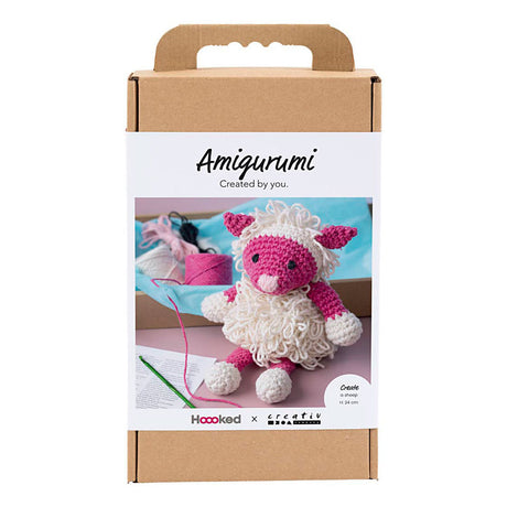 Kreativ virksomhed https: www.cchobby.nl hobbyset-amigurumi-schaap-roze-off-white-1-doos