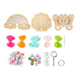 Kreativ virksomhed https: www.cchobby.nl mini-hobbyset-embroidery-butterfly-shell-rainbow-various-colors-1-box