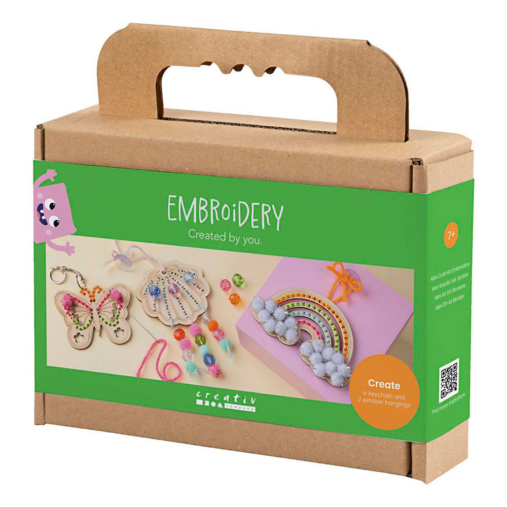 Kreativ virksomhed https: www.cchobby.nl mini-hobbyset-embroidery-butterfly-shell-rainbow-various-colors-1-box