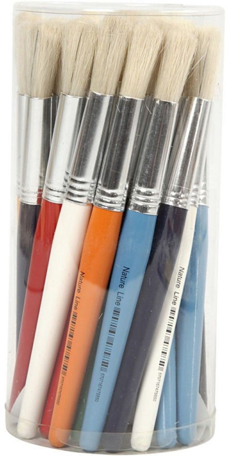 Creativ virksomhed https: www.cchobby.nl børster-til-børn-l-19-cm-b-12-mm-round-30-piece-1-box
