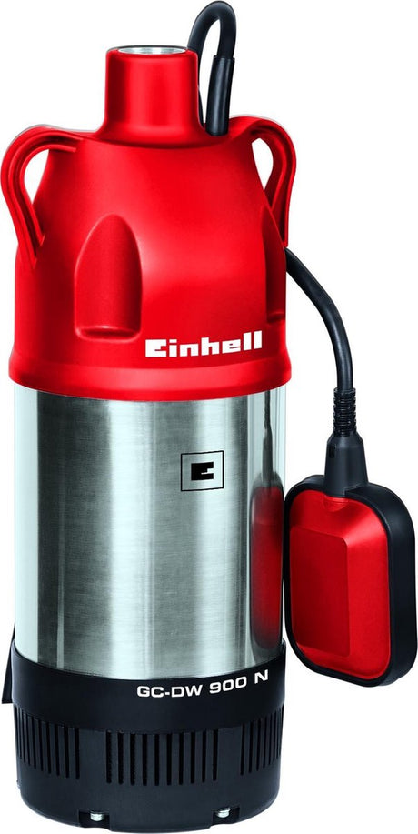 Einhell elektrisk dybde dykpumpe GC-PP 900 n - 900 w - 6000 l h - max. nedsænkningsdybde: 7m - max. hoved: 32m - rustfrit stålhus - trinløst højdejusterbar svømmerafbryder