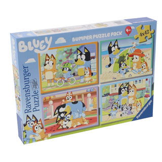 Ravensburger puslespil blåt 4 x 42 brikker