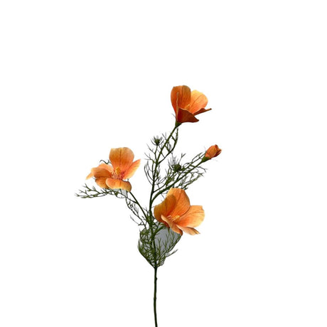 Roberts kollektion kunstig blomst hibiscus spray 68cm orange