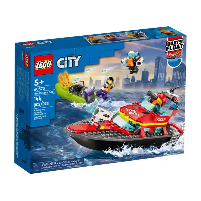 Lego city redningsbåd brandlegetøj til børn - 60373