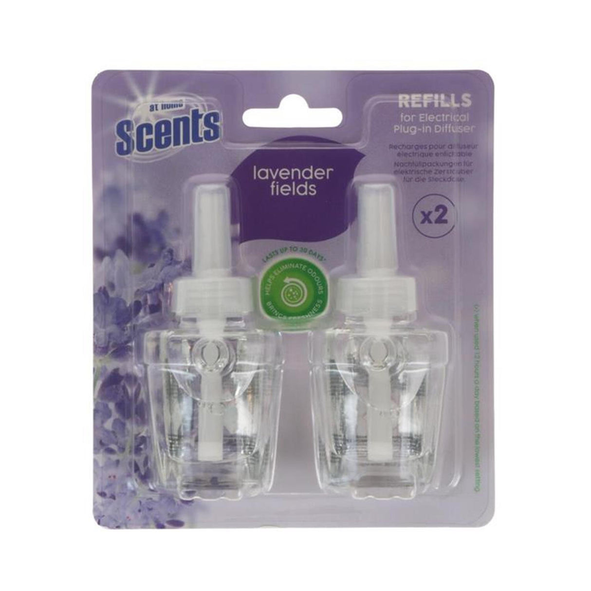 Hjemme elektrisk luftfrisker 2x19ml lavendel refill