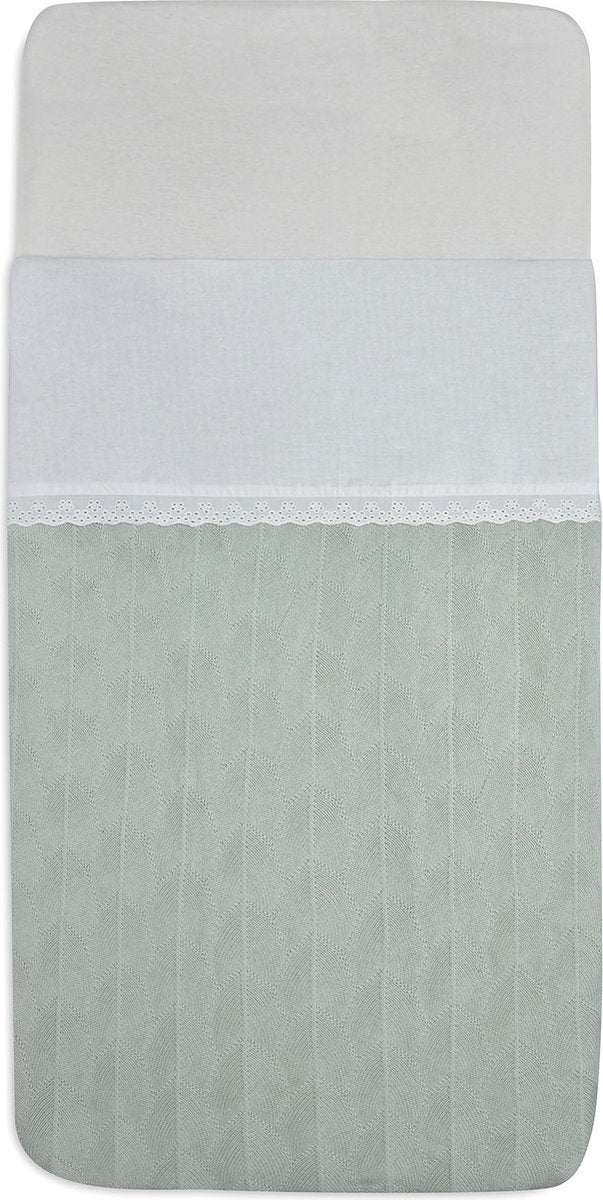 Jollein baby bettlaken wiege 75x100cm lace - ivory