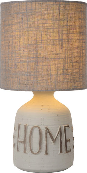 Lucide cosby - bordlampe - ø 16,5 cm - 1xe14 - grå - japandi