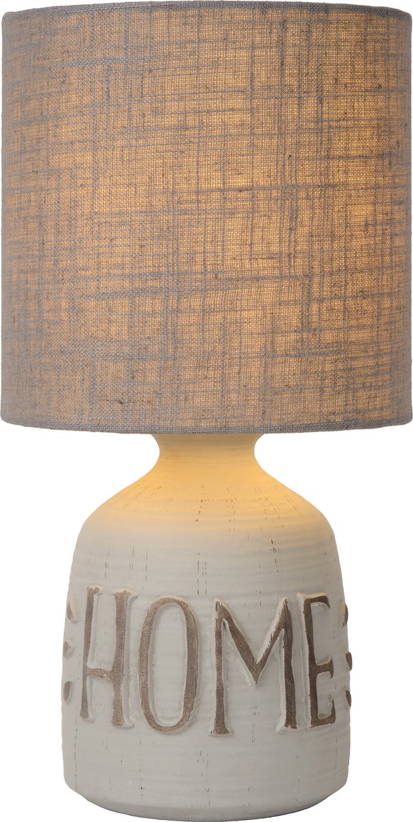 Lucide cosby - bordlampe - ø 16,5 cm - 1xe14 - grå - japandi