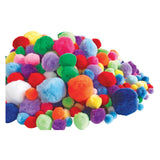 Farver - pompoms forskellige, 300 stk.