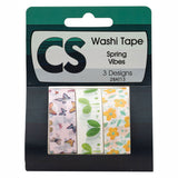 Farvninger - washi tape fjeder 3 ruller, 5 mtr.