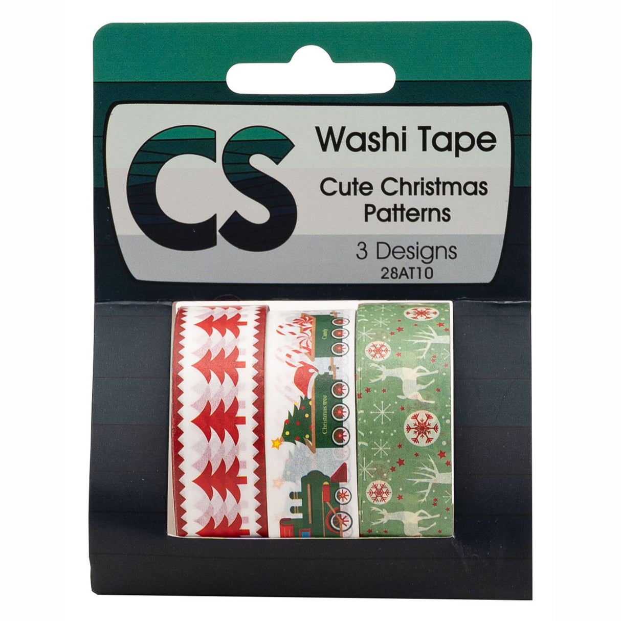 Farvninger - washi tape jul 3 ruller, 5 mtr.