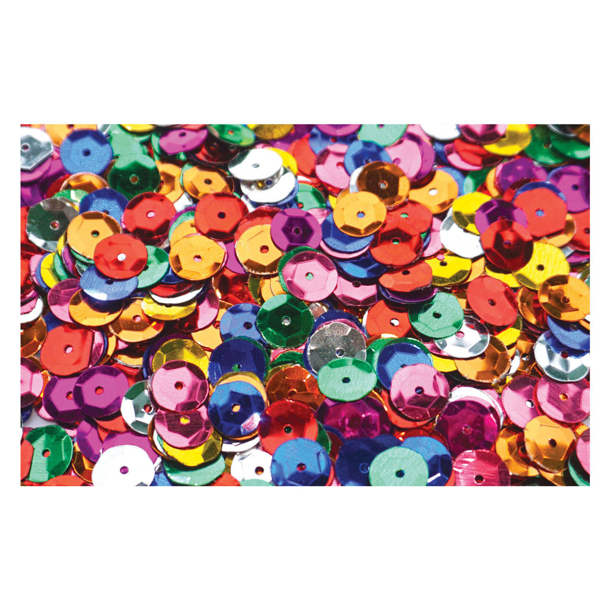 Farver - farvede pailletter, 100 gram