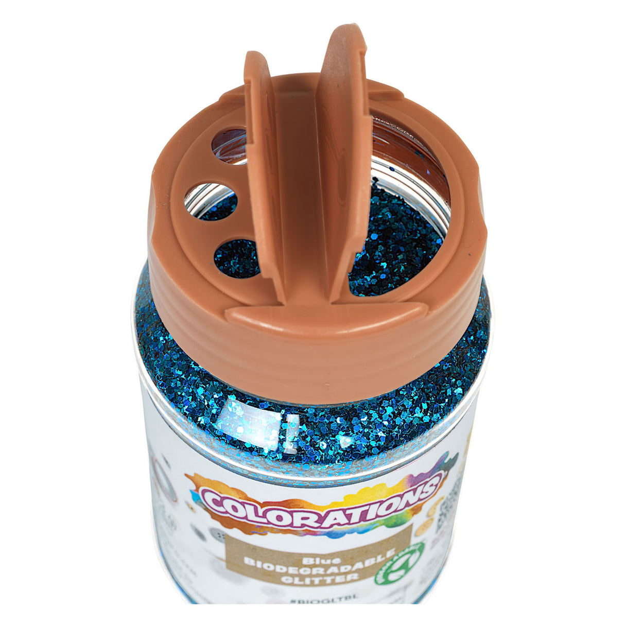 Farve - Organisk nedbrydelig glitter - Blå, 113 gram