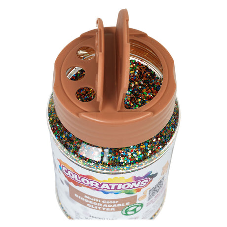 Farver - biologisk nedbrydeligt glitter - multi, 113 gram