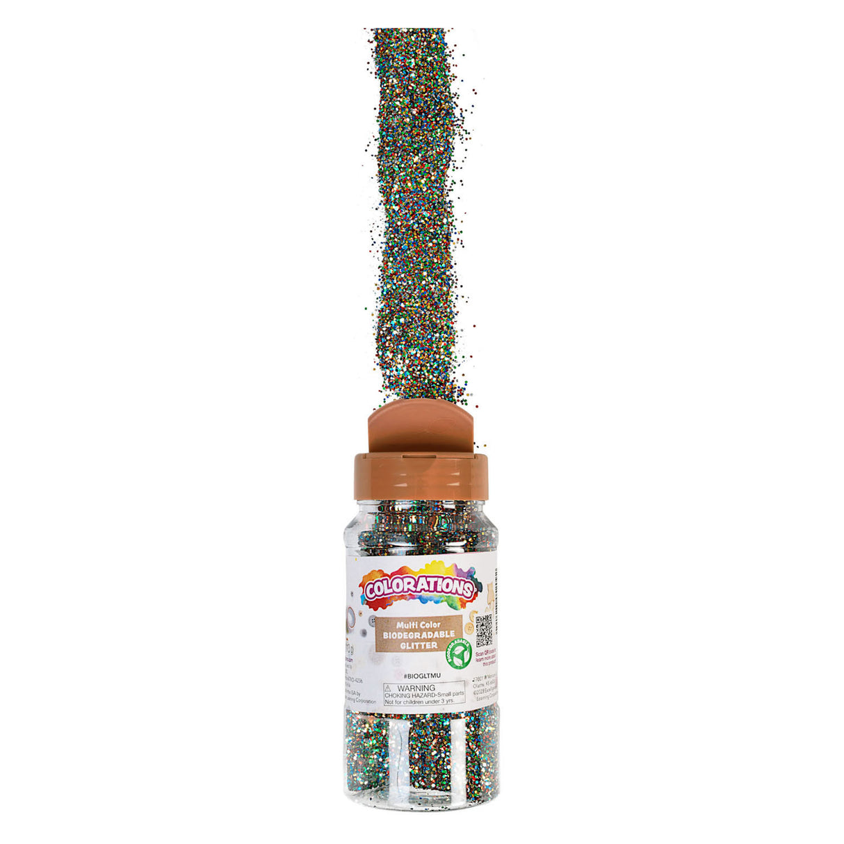 Farver - biologisk nedbrydeligt glitter - multi, 113 gram