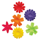 Farve - farverige stofblomster, 300st.