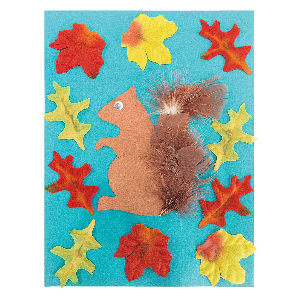 Farvninger - stof efterårsblade, 200 stk.