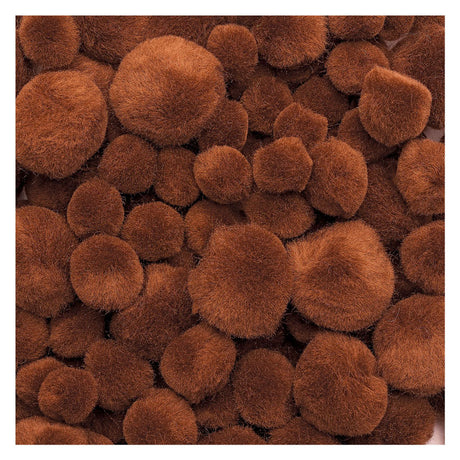 Farve - Pom Poms Bruin, 100 ..