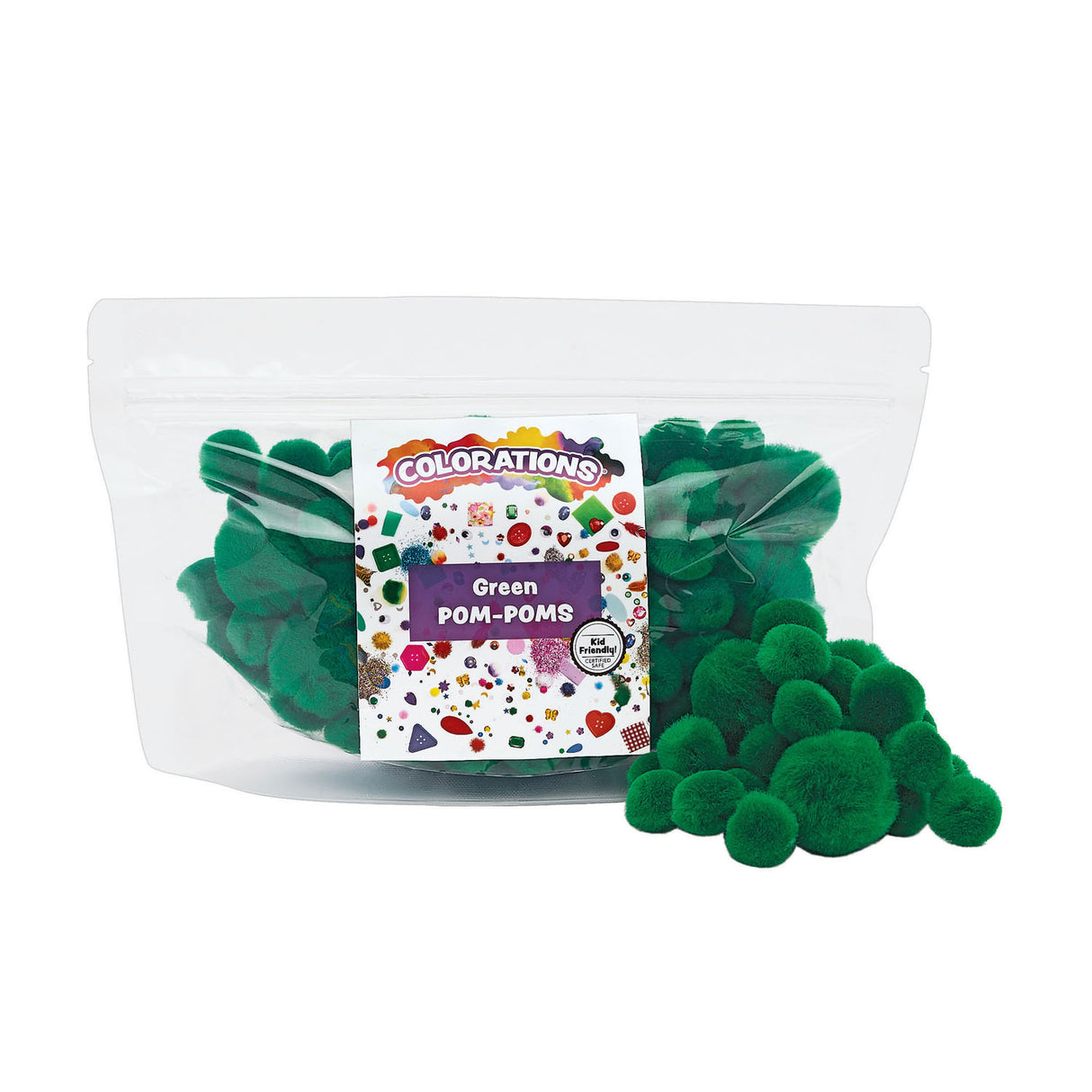 Farve - Pom Poms Green, 100 ..