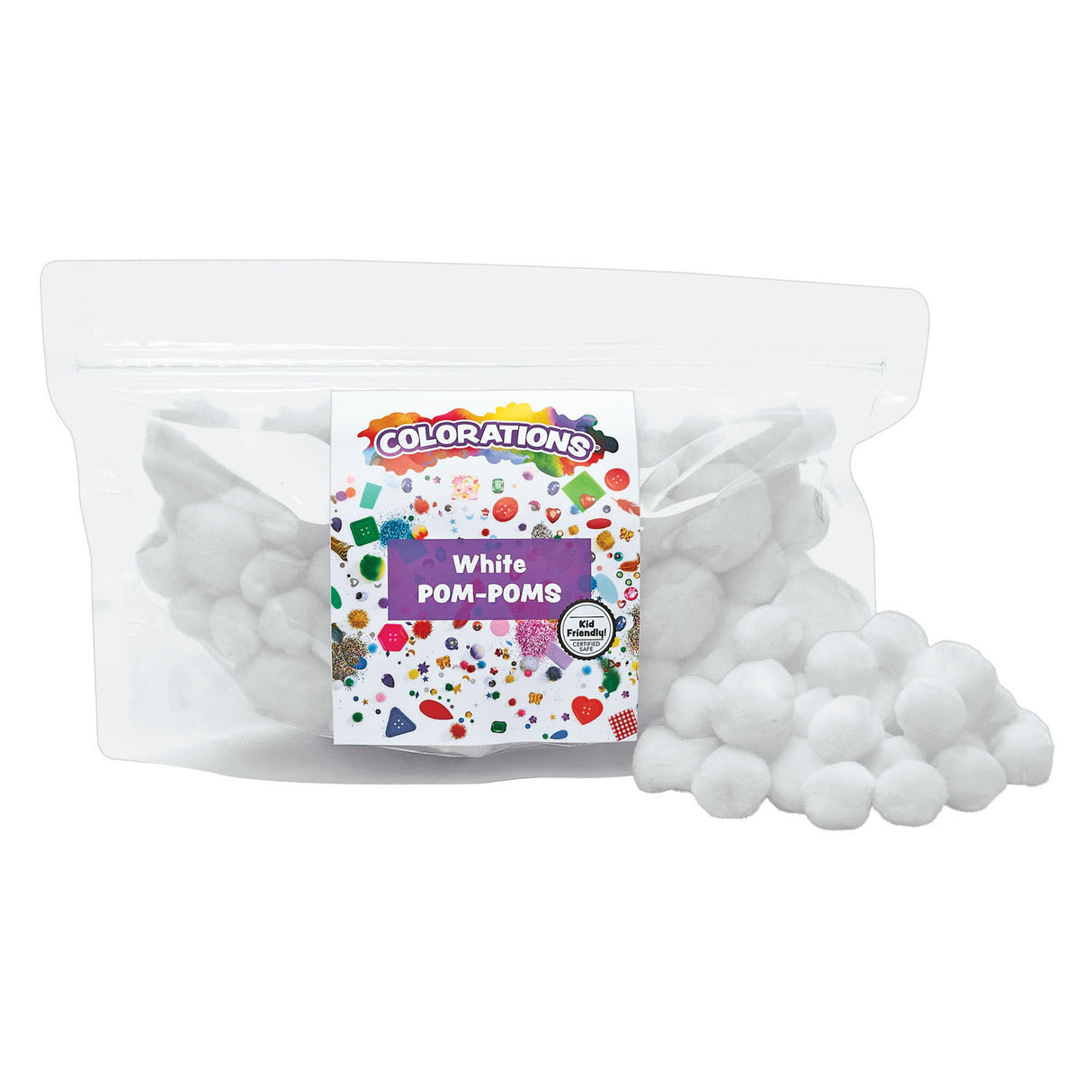 Farve - Pom Poms White, 100 ..