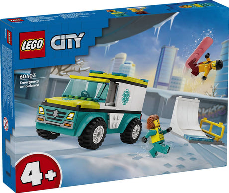 Lego city ambulance og snowboarder - 60403