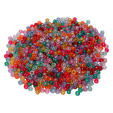 Farver - ponyperler glitter 6x9 mm, 1000 stk.