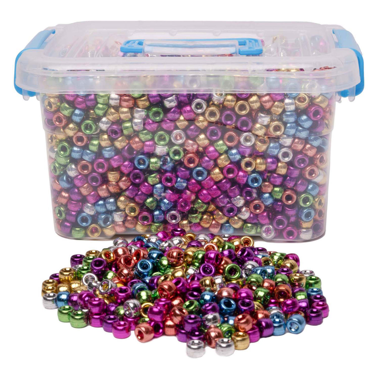 Farver - metalliske ponyperler, 4000 stk.