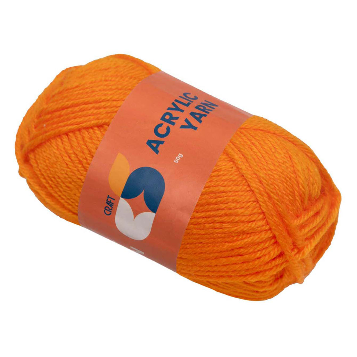 Farver - akrylgarn orange, 50g