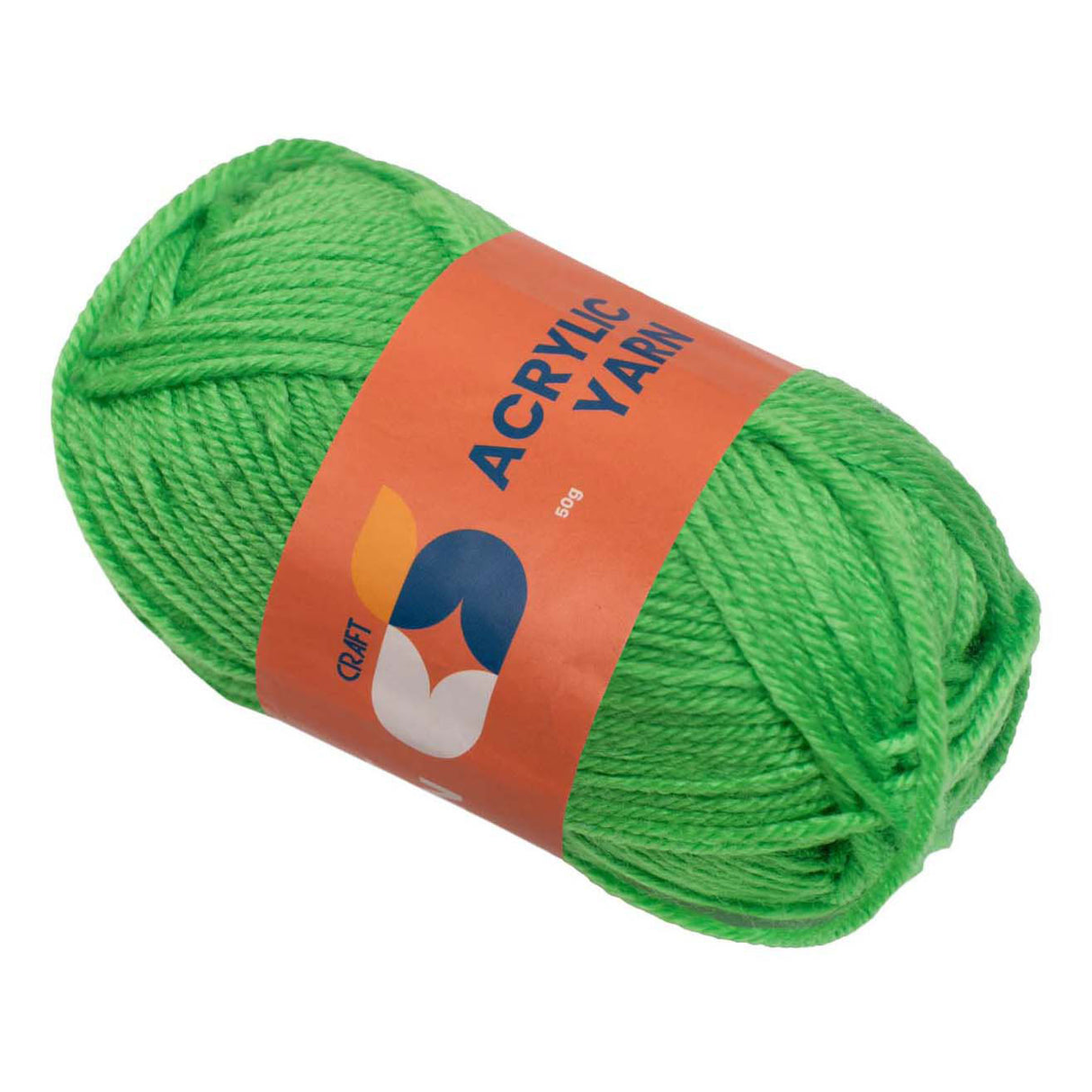 Farver - akrylgarn lysegrøn, 50g