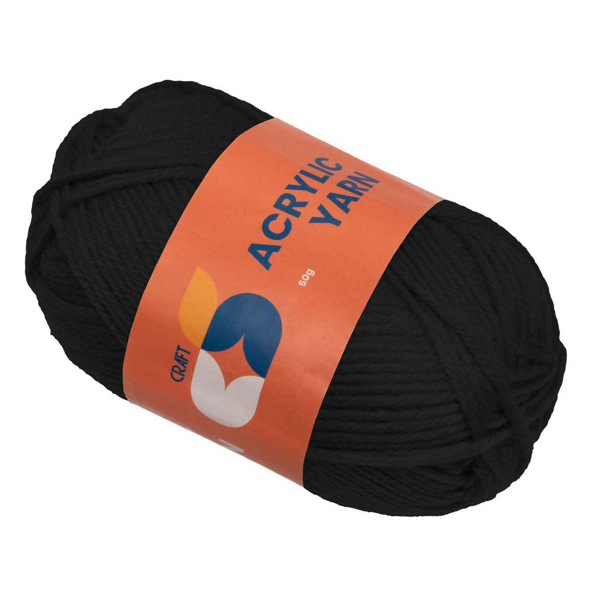 Farver - akrylgarn sort, 50g