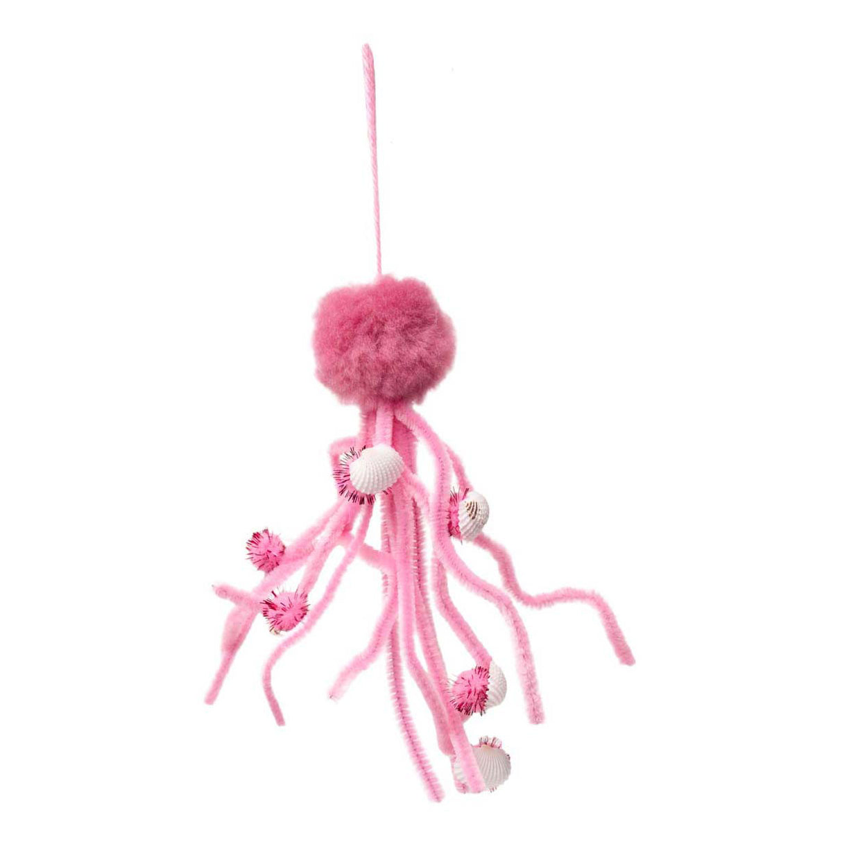 Farver - pink chenilletråd, 100 stk.