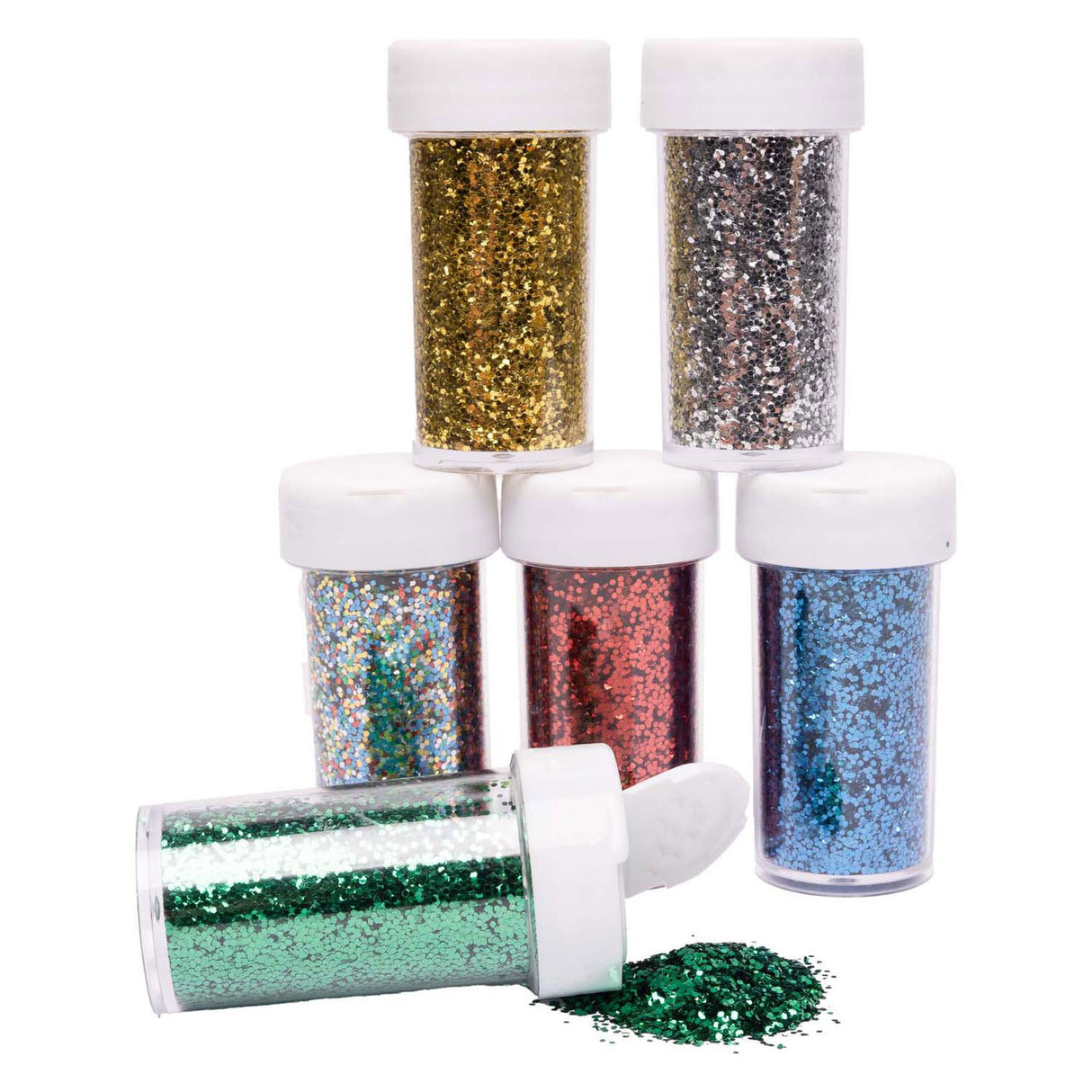 Farvninger - bioglitter 20g, 6 stk.