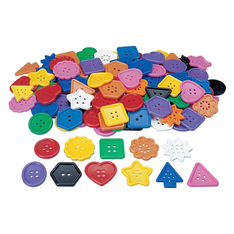 Farver - meget store, lyse knapper, 450 gram