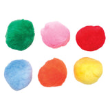 Farver - farvede pomponer 5 cm, 50 stk.