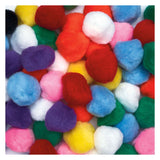 Farver - farvede pomponer 5 cm, 50 stk.