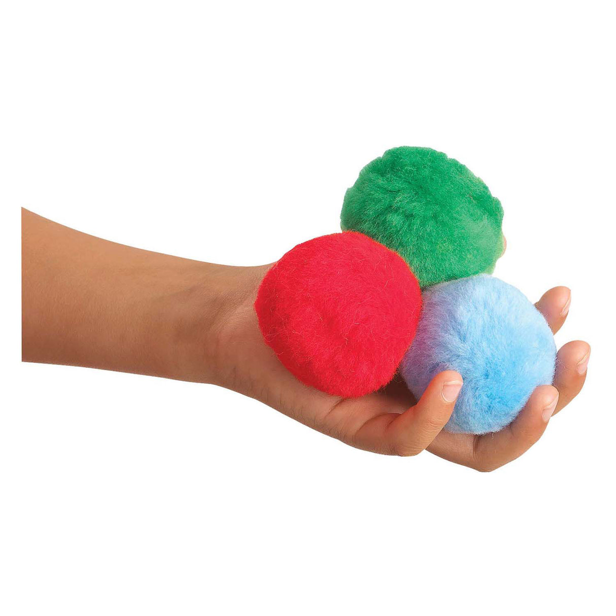 Farver - farvede pomponer 5 cm, 50 stk.