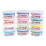Farvninger - farvet foam clay, 12 stk.