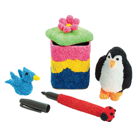 Farvninger - farvet foam clay, 12 stk.